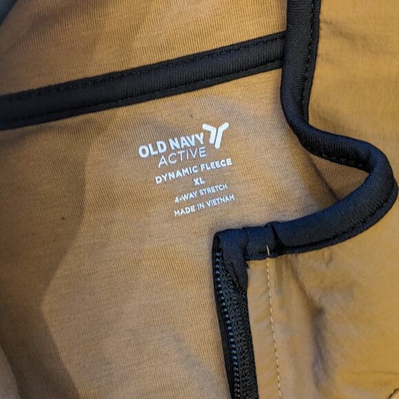 Old Navy Active Dynamic Fleece Pullover Mens XL 1/4 Zip 4-Way Stretch Activewear - Picture 3 of 10